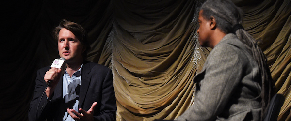 LOS ANGELES, CA - NOVEMBER 12: Director Tom Hooper (L) and Film Independent at LACMA film curator Elvis Mitchell attend the Film Independent at LACMA Screening and Q&A of "The Danish Girl" at the Bing Theatre at LACMA on November 12, 2015 in Los Angeles, California. (Photo by Amanda Edwards/WireImage)