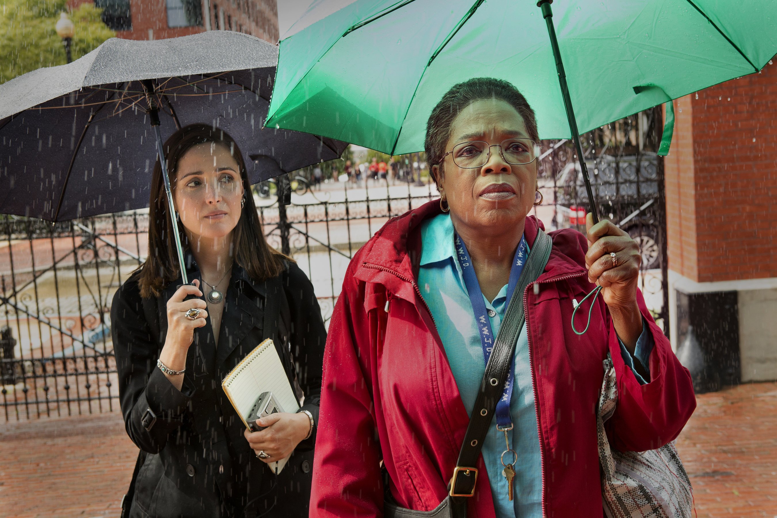 Winfrey and Rose Byrne in The Immortal Life of Henrietta Lacks
