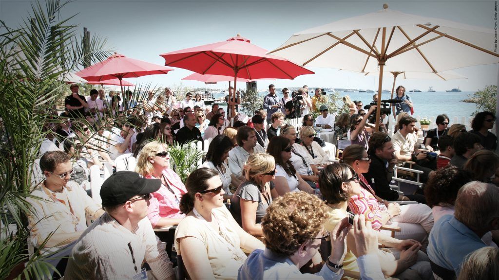 Visiting The American Pavilion at Cannes with Producer Monika Skerbelis