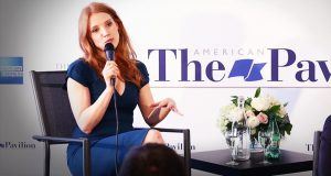 Visiting The American Pavilion at Cannes with Producer Monika Skerbelis