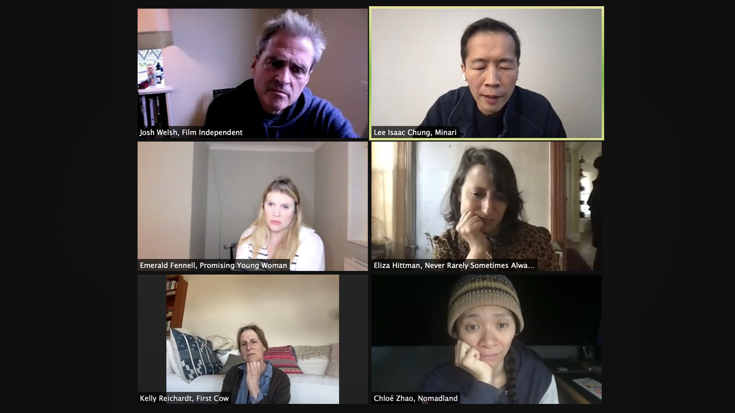 Best Director Nominees Talk Shop: Lee Isaac Chung, Emerald Fennell, Eliza Hittman, Kelly Reichardt, Chloé Zhao - Vimarsana News